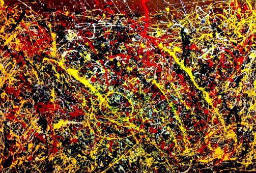 Un tableau de Jackson Pollock