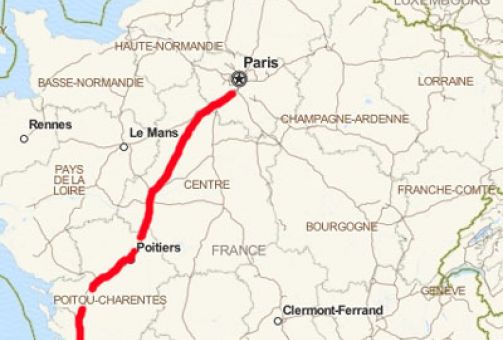 Distance Paris-Bordeaux