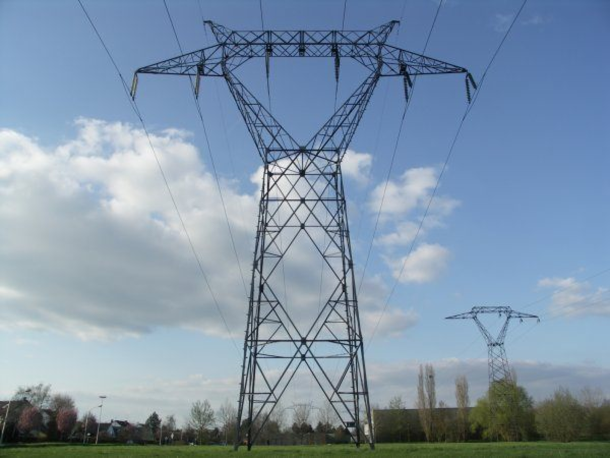 Voltage pylone électrique